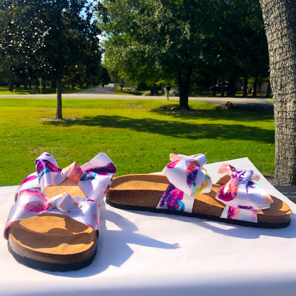 NEW Mata Satin Bow Sandals